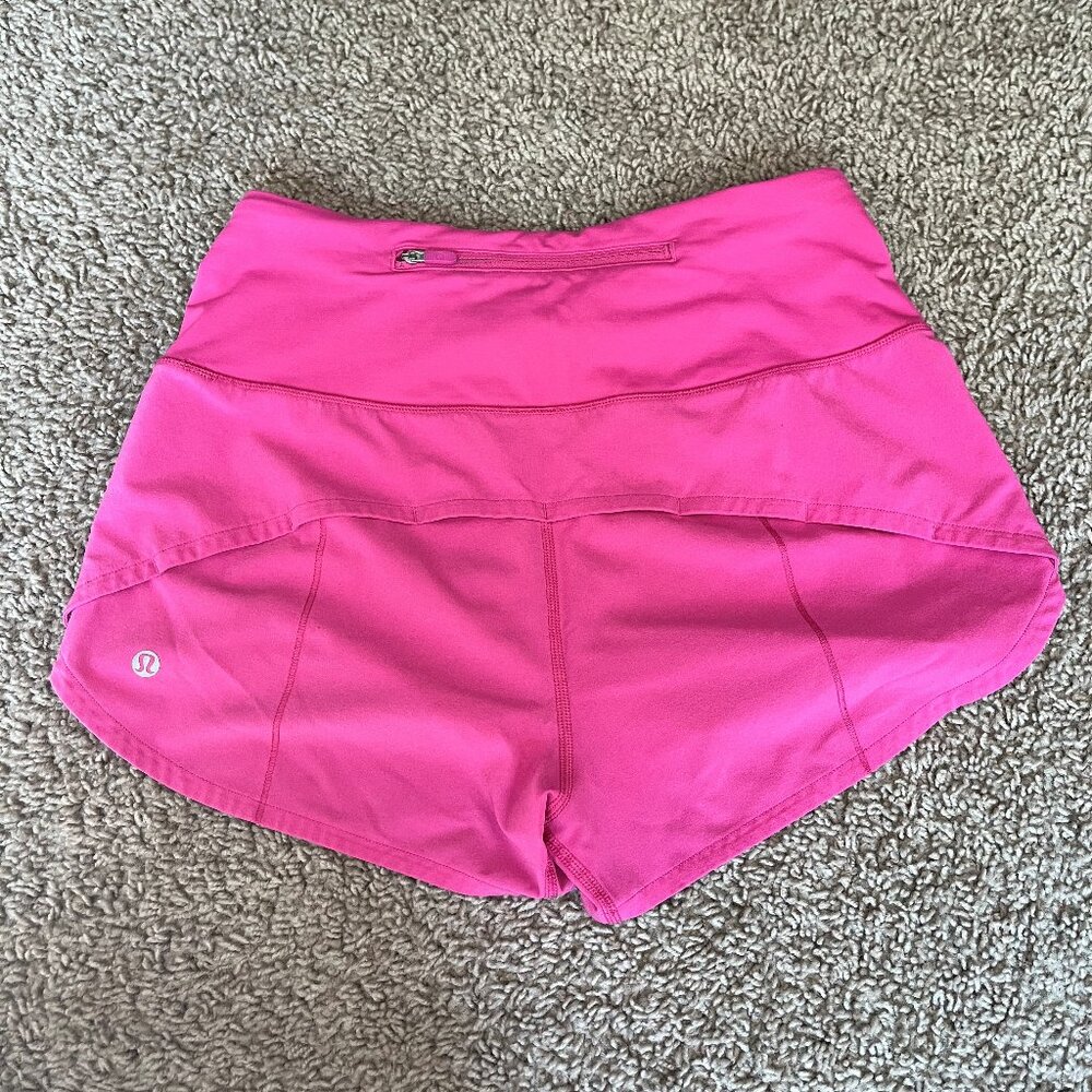Lululemon Pink Speed Up High-Rise Lined Short 2.5"